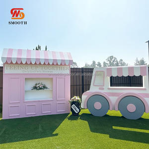 Supporto per Fondale in PVC <span class=keywords><strong>Rosa</strong></span> Liscio per Feste di Compleanno e Baby Shower, <span class=keywords><strong>Sfondo</strong></span> per Eventi Femminili - Product Image 2