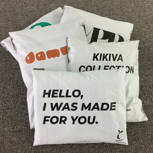 Túi Vận Chuyển Gửi Thư In Tùy Chỉnh Bao Bì Vận Chuyển Túi Gửi Thư Bằng Nhựa Tái Chế Màu Xám Bán Sỉ - Product Image 5