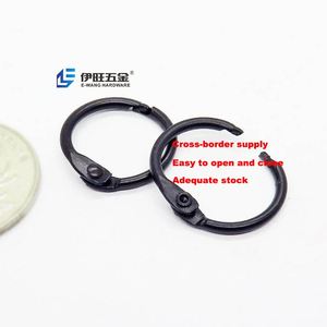 วงแหวนโลหะสีดำยี่ห้อ YIWANG สำหรับเข้าเล่มสมุดแบบแผ่นหลวม ใช้กับแฟลชการ์ดและบัตรดัชนี - Product Image 1