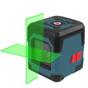 Mini 2 Lines Self-leveling Cross Lines Green Beam Laser Level Surveying Tool with Measuring Range 50ft Laser Levels