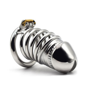 Yeni tasarım FRRK-55 erkek bekaret cihazı erkekler için erkek eşcinsel için 304 paslanmaz çelik horoz kafes kilit horoz yüzükler - Product Image 6