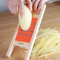Keukenhulp Multifunctioneel Duurzaam Veilig Plastic Hout RVS Aardappel Schilmesje Schaaf Aardappelrasp Oud-stijl