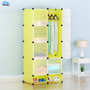 حار بيع لوحة PP مكعب بلاستيكي خزانة للأطفال - Product Image 5