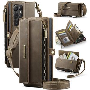 Funda de Cuero para S22 Ultra 5G con Cartera y Correa, Hecha en Italia, Modelo B5687 - Product Image 1