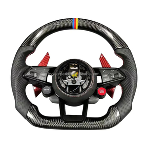 Volant de direction en fibre de carbone performant avec LED, matériau forgé, cuir Alcantara personnalisé, style <span class=keywords><strong>S</strong></span>-<span class=keywords><strong>Line</strong></span>, vente en gros pour <span class=keywords><strong>Audi</strong></span> <span class=keywords><strong>s</strong></span>érie A et <span class=keywords><strong>S</strong></span> - Product Image 1