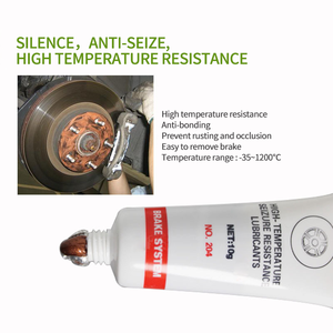 Graisse pour plaquettes de frein WBG résistante aux hautes températures 1400 degrés / Lubrifiant silencieux pour étrier de frein / Graisse anti-agglomération - Product Image 2