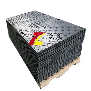 Grass protection mat hdpe uhmwpe anti slip patterned plastic ground protection road mats