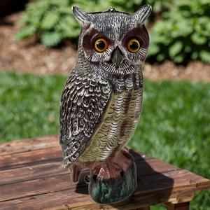 Jachtuil-afschrikfiguur van <span class=keywords><strong>plastic</strong></span> voor het afschrikken van vogels in de tuin en buitenshuis - Product Image 1