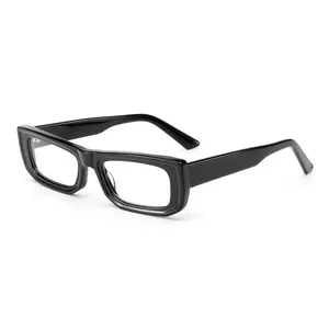 2024 individueller neuester kleiner quadratischer optischer rahmen brille farbe transparentes acetat brille brillen rahmen