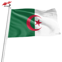 Drapeau Algérien 3x5 pieds en Polyester Anti-décoloration pour Événements, Fêtes et Jour Nationnel - Vente en Gros