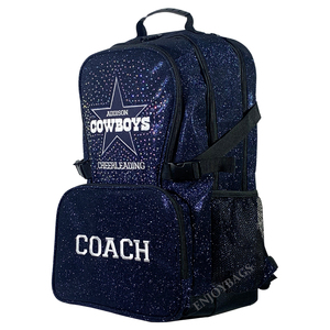 <strong>Navy</strong> Blue Cheer <strong>Backpacks</strong> All Star Cheerleading Deep Bule <strong>Backpack</strong> Custom Cheer logo Cheer Drak Blue Bag Girl Bags - Product Image 2