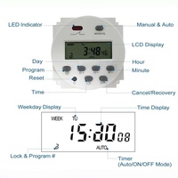 Temporizador Digital Programable Semanal CN101A, Relé Universal de 12-240V CA/CC, 16A, Pantalla LCD, 8 Configuraciones de Encendido/Apagado