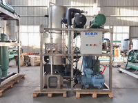 Machine à glace en tubes ROBIN 5 tonnes par jour, machine à glace en tubes industrielle à commande PLC automatique, refroidissement par air et par eau en option