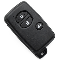 Vehicle Key 3 Buttons Black Remote Fob Locksmith Auto Replacement Car Key Shell for Smart Remote Key case with Blank Blade