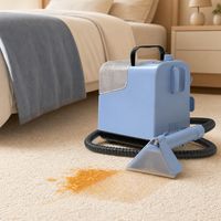 Nouvelle machine de nettoyage de tapis au design compact et portable, extracteur avec rayon de nettoyage de 6,2 m pour le nettoyage des canapés, des tapis et des poils d'animaux