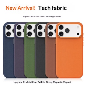 เคสแม่เหล็กดีไซน์ลายสัตว์ผ้าเทค สำหรับ 17 Pro Max พร้อมปุ่ม AI ใช้ได้กับ 18 Pro ป้องกันการตกกระแทก - Product Image 1