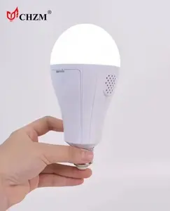 CHZM Gratis Sampel Lampu Emergency 12W 15W E27 Dapat Diisi Ulang dengan Baterai Built-In