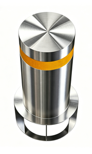 Bolardo Empotrado de Acero Inoxidable 304 con Tiras Reflectantes Dobles, Poste Anticolisión para Empotrar en el Suelo - Product Image 2