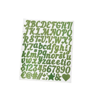 Manufacturer's Best-Selling Glitter Powder Silver and Gold Letter Stickers, <b>Bed</b> <b>Sheet</b> Adhesive, Shiny DIY Letters A-Z - Product Image 1