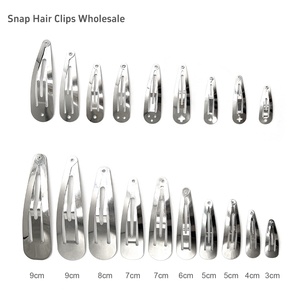 Tự làm tóc phụ kiện cô gái bạc Giọt Nước Mắt thả tóc <span class=keywords><strong>Clip</strong></span> bé mini Kim Loại <span class=keywords><strong>snap</strong></span> <span class=keywords><strong>clip</strong></span> tóc không trượt barrettes phụ kiện - Product Image 1