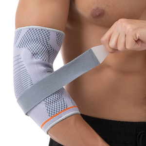 3Dデザイン高弾性ナイロンニット肘袖取り外し可能圧力ガード通気性圧縮膝肘パッド - Product Image 4