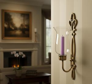 Applique murale en laiton vieilli de qualité supérieure, géométrique contemporain, durable, en verre, luminaire mural, décoration intérieure, entrée, intérieur, Diwali - Product Image 3