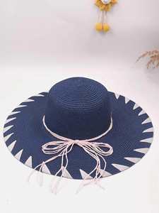 Women Broad Brim Panama <b>Hat</b> Beach Bangkok Bowknot Summer Sun <b>Hat</b> Foldable Wide Brim <b>Straw</b> <b>Hat</b> for Women - Product Image 4