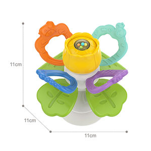 Jouet sensoriel Montessori, jouet de dentition <span class=keywords><strong>pour</strong></span> bébé, fleur à <span class=keywords><strong>ventouse</strong></span>, jouet <span class=keywords><strong>pour</strong></span> <span class=keywords><strong>chaise</strong></span> <span class=keywords><strong>haute</strong></span>, jouets de dentition <span class=keywords><strong>pour</strong></span> bébés, sans BPA, 0-12 mois - Product Image 4
