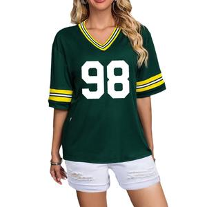 Ropa de calle femenina Corto Fútbol americano clásico Ropa suelta Mujer Fútbol Top - Product Image 6