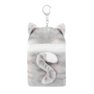 Porta carte in PVC Unisex con copertina per gatto in peluche Super morbido - Product Image 5