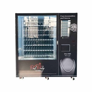 Weimi tùy chỉnh đồ trang sức màu Đen máy bán hàng tự động với băng tải vành đai thang máy chấp nhận đồng xu thẻ tín dụng tính năng thanh toán SDK chức năng - Product Image 2