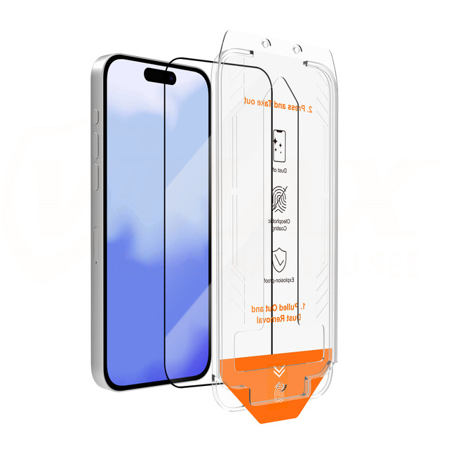 Premium Tempered Glass Screen Protector for iPhone 17 Pro 16E 17 Air 15 14 Plus 13 12 11 With Easy Install Auto-Dust Removal Kit