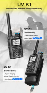วิทยุสื่อสาร Quansheng UV-K1 8 ช่องสัญญาณ แบบสองย่านความถี่ VHF UHF หน่วยความจำ 2MB รองรับ AM FM ไร้สาย เขียนความถี่ได้ <span class=keywords><strong>พ</strong></span>ร้อมระบบ NOAA สำหรับการตั้งแคมป์ - Product Image 3