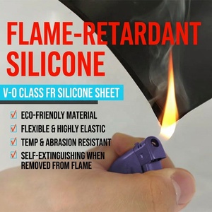 V0 Flame Retardant Food Grade <b>Silicone</b> Roll 2mm with Cutting Service for Electrical Insulation Automotive Machinery Gasket Sheet - Product Image 3