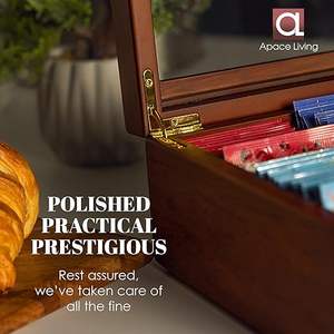 Acacia <span class=keywords><strong>legno</strong></span> bustina di <span class=keywords><strong>tè</strong></span> organizzatori <span class=keywords><strong>in</strong></span> <span class=keywords><strong>legno</strong></span> <span class=keywords><strong>porta</strong></span> bustine di <span class=keywords><strong>tè</strong></span> contenitori <span class=keywords><strong>scatola</strong></span> di immagazzinaggio con 8 scomparti e trasparente acrilico finestra superiore - Product Image 2