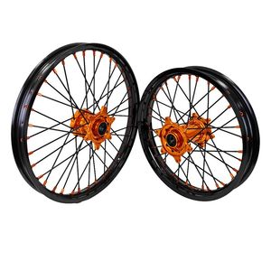Ensemble complet de roues en alliage d'aluminium CNC 21 18 pouces pour KTM EXC SXF XC pour Beta RR pour GasGas MC pour <span class=keywords><strong>Triumph</strong></span> TF250X 6061 <span class=keywords><strong>Motocross</strong></span> - Product Image 1