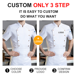 Uniforme <span class=keywords><strong>de</strong></span> <span class=keywords><strong>robe</strong></span> <span class=keywords><strong>de</strong></span> <span class=keywords><strong>serveuse</strong></span> <span class=keywords><strong>de</strong></span> restaurant sexy pour femmes Veste <span class=keywords><strong>de</strong></span> cuisine <span class=keywords><strong>de</strong></span> chef à manches courtes - Product Image 6