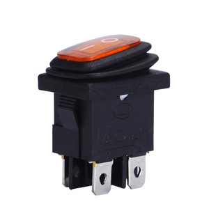 Rocker <b>Switch</b> 15A 250V SPST 3P Screw Terminal With Indicator <b>Light</b> For Boat Use - Product Image 1