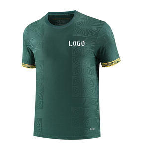 Оптовая продажа, 2025 футбольная майка в мексиканском стиле, высокое качество, домашняя Золотая футбольная рубашка, черная чашка, зеленый, красный, белый комплект униформы - Product Image 2