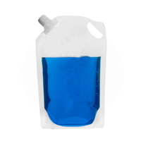Pochette à bec debout transparente en plastique recyclable pour l'emballage de boissons Sac de type PE Stockage écologique