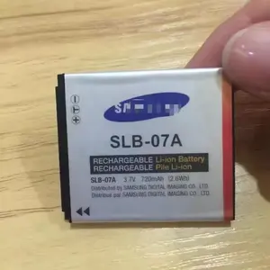 wiederaufladbare Kamerabatterie SLB-07A Akku-Verpackung aus Papier