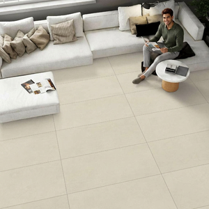 Urban Ivory Terrazzo White Matt Finish Baldosa de porcelana esmaltada vitrificada digital 600x1200 - Product Image 1