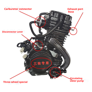 Moteur de moto [Machine de haute qualité spécifique Jiangsu] Moteur de trike Hanwei 250 refroidi par liquide Moteur Zongshen - Product Image 4