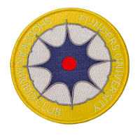 Fournisseur certifié Alibaba Chine, vente directe, badge brodé 3D, patchs brodés personnalisés avec drapeau américain par sublimation