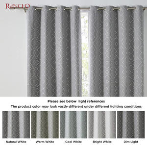 Rideau occultant pour fenêtre, en tissu Polyester, en feuille d'aluminium imprimé, rideaux pour salon, cuisine d'hôtel, vente en gros, collection - Product Image 6