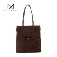 Bolso Tote de Gamuza Alex & Mia para Mujer, Cierre de Solapa, Forro de Poliéster, Suave, Gran Capacidad, Bolso de Hombro para Uso Diario