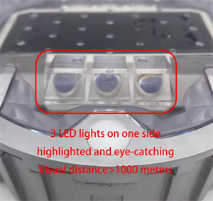 Dẫn năng lượng mặt trời chôn nhấp nháy ánh sáng đường Stud Flare PC nhôm tròn mặt đất Stud ánh sáng tín hiệu giao thông ánh sáng - Product Image 3