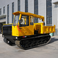Meilleures ventes CE 8 tonnes Mini dumper sur chenilles pour chantier de construction, travaux de boue et de béton, à vendre