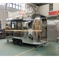 Camions de restauration mobiles à prix d'usine, remorques de cuisine pour boissons, camions de crème glacée, chariots de café mobiles