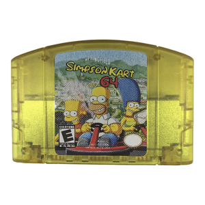 Pour Nintendo 64 cartouches rétro USA NTSC Version-N64 <span class=keywords><strong>Simpsons</strong></span> Kart 64 Pack d'extension en plastique carte de jeu vidéo - Product Image 2